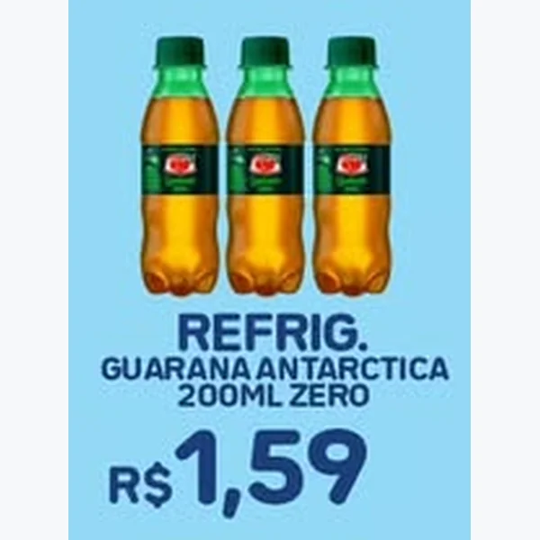 Refrigerante Zero Guaraná Antarctica 200 ml