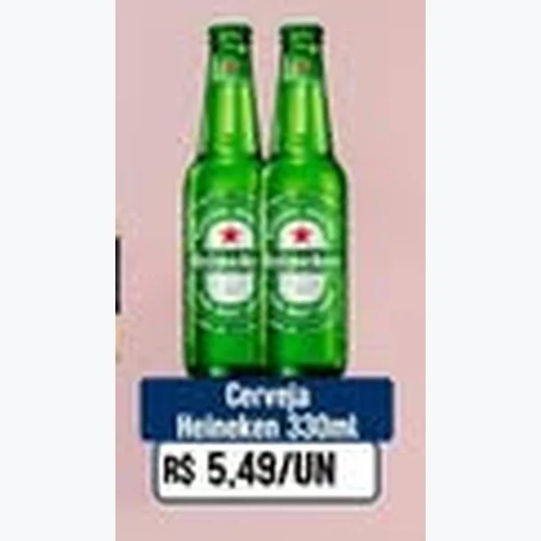 Recorte do encarte de Cerveja Heineken 330 ml