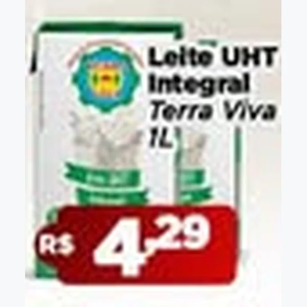 Leite Uht Integral Terra Viva 1 L