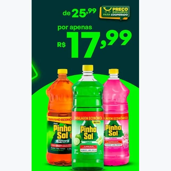Desinfetante Perfumado Pinho Sol 1,75 L