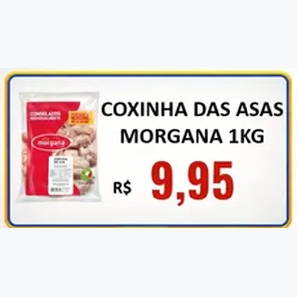 Recorte do encarte de Coxinha das Asas Morgana 1 kg