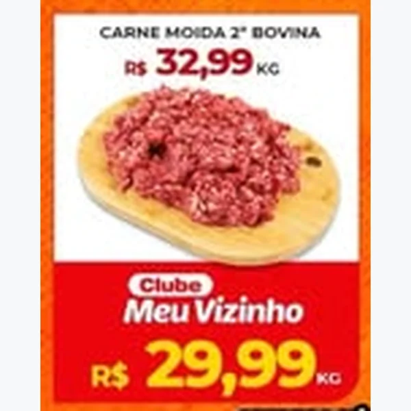 Recorte do encarte de Carne Moída 2ª Bovina