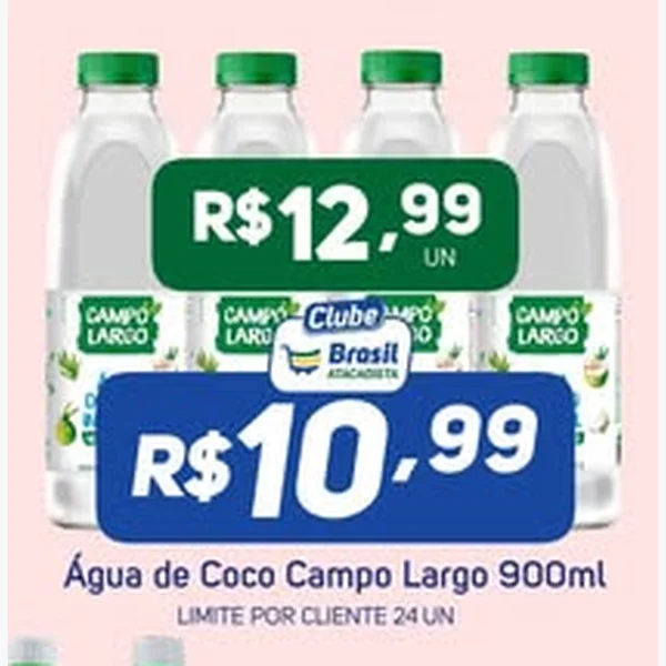 Água de Coco Campo Largo 900 ml