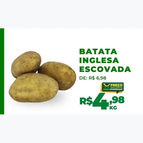 Recorte do encarte de Batata Inglesa Escovada