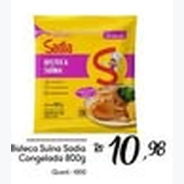 Recorte do encarte de Bisteca Suína Sadia 800 g