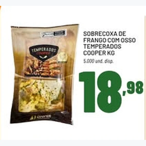 Sobrecoxa de Frango com Osso Temperada Cooper