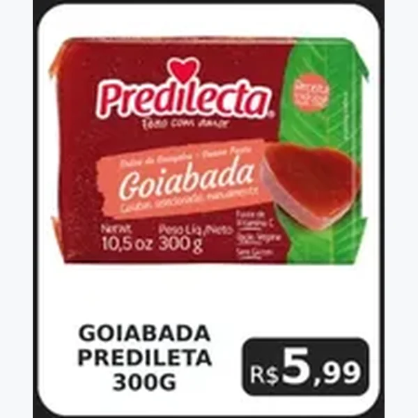 Recorte do encarte de Goiabada Predilecta 300 g