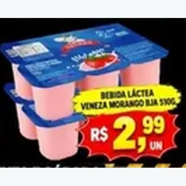 Bebida Láctea Morango Veneccia 510 g