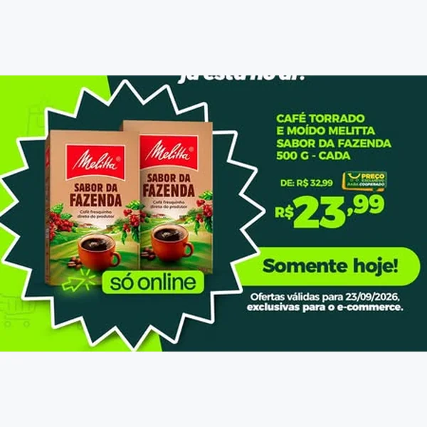 Café Torrado e Moído Sabor da Fazenda Melitta 500 g