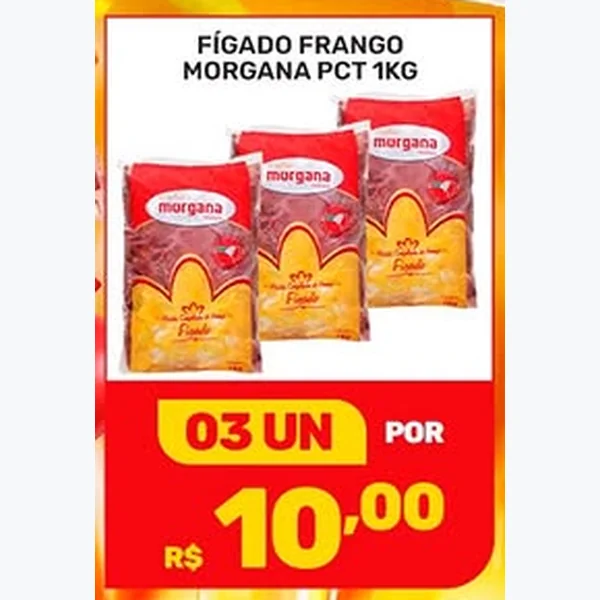 Recorte do encarte de Fígado de Frango Morgana 1 kg