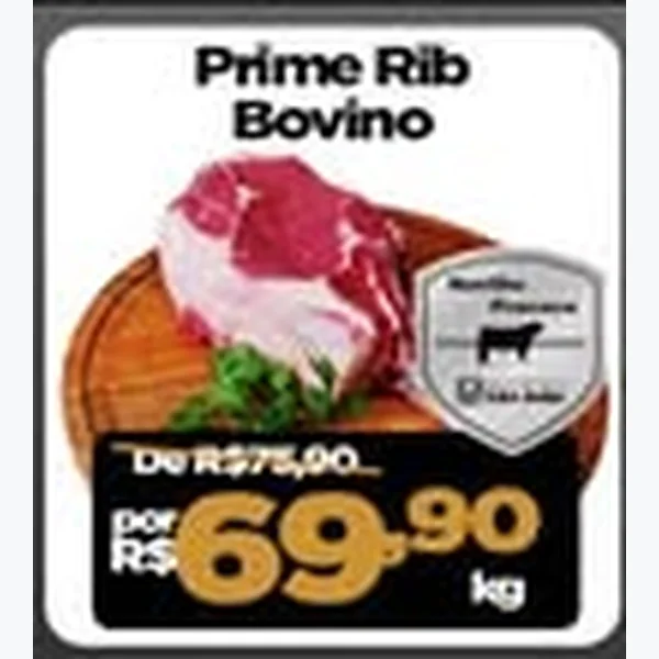 Recorte do encarte de Prime Rib Bovino