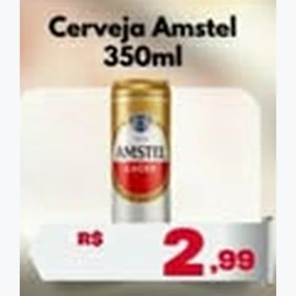 Recorte do encarte de Cerveja Amstel 350 ml