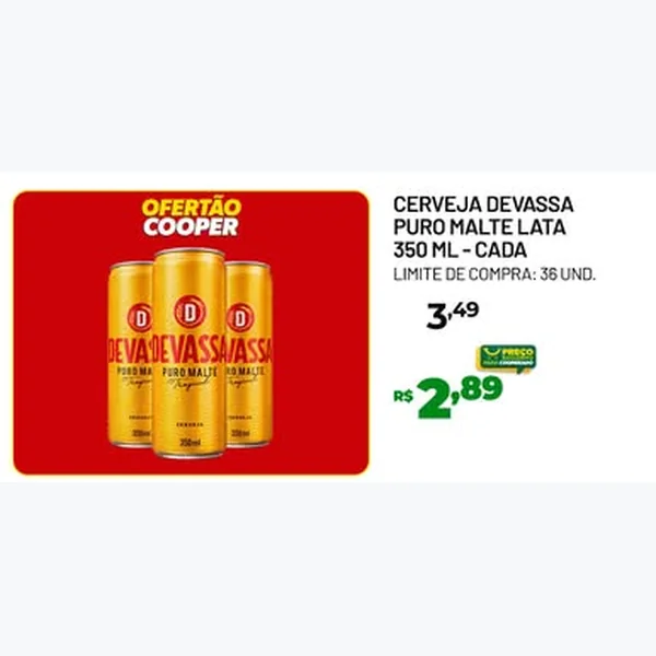 Cerveja Puro Malte Devassa 350 ml