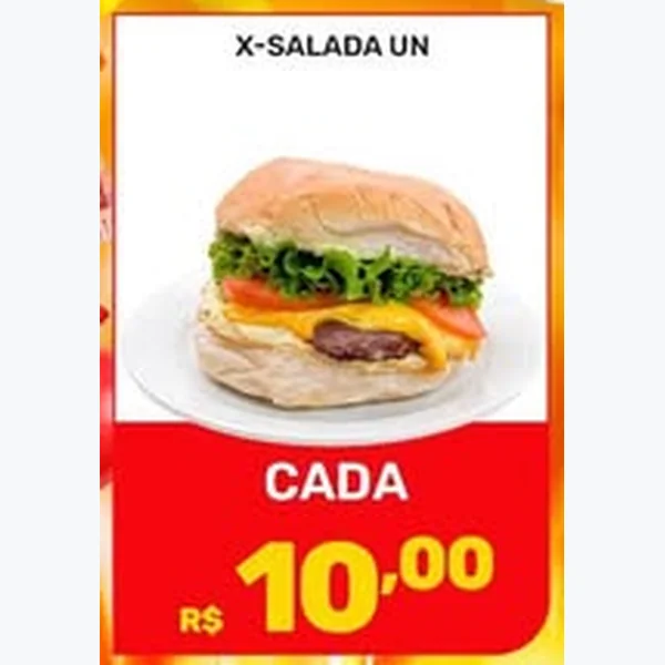 Recorte do encarte de X-salada