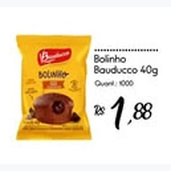 Recorte do encarte de Bolinho Bauducco 40 g
