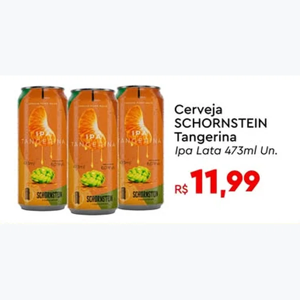 Recorte do encarte de Cerveja Ipa Tangerina Schornstein 473 ml