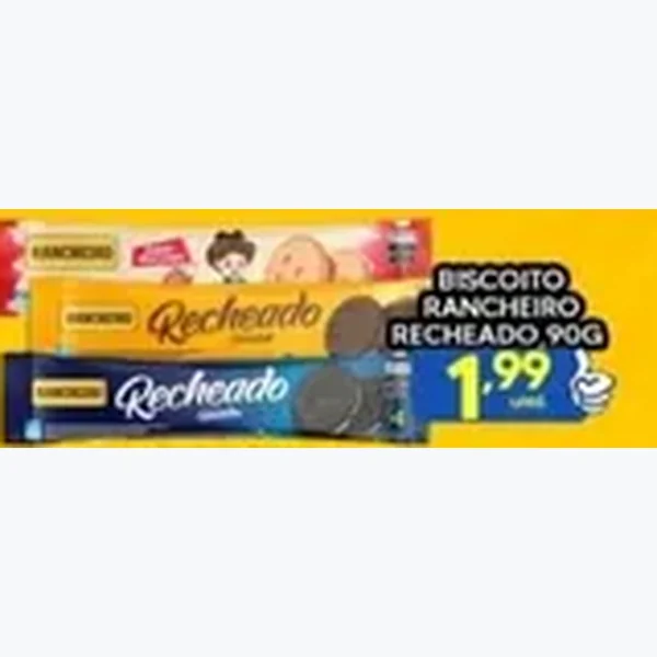 Biscoito Recheado Rancheiro 90 g