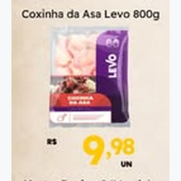 Recorte do encarte de Coxinha da Asa Levo 800 g