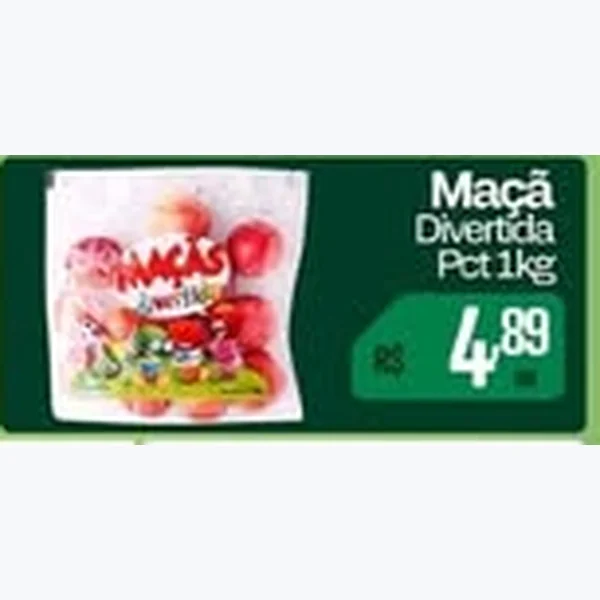 Recorte do encarte de Maçã Divertida 1 kg