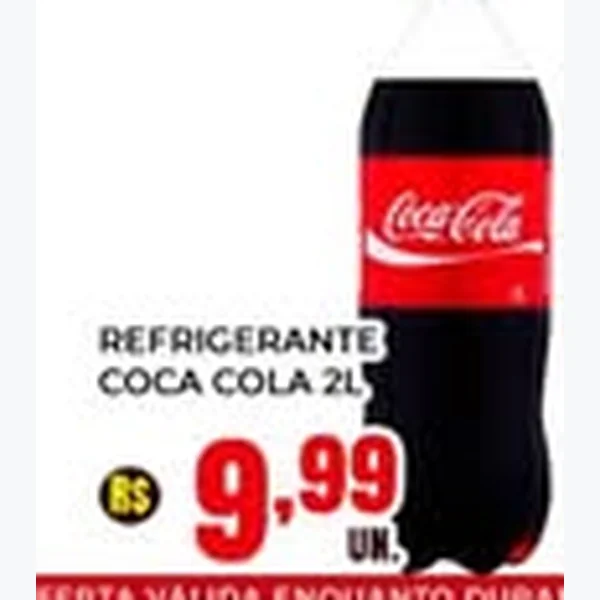 Recorte do encarte de Refrigerante Coca Cola 2 L