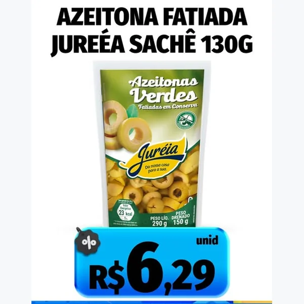 Azeitona Fatiada Juréia 130 g