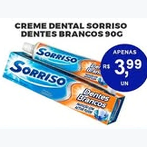 Creme Dental Dentes Brancos Sorriso