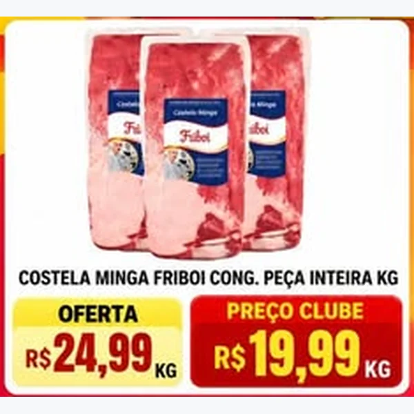 Recorte do encarte de Costela Minga Congelada Friboi