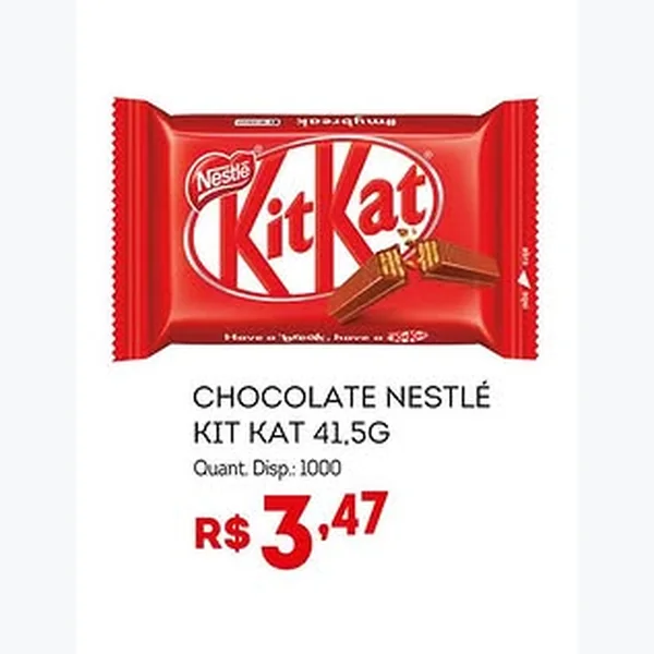 Recorte do encarte de Chocolate Nestlé 41,5 g