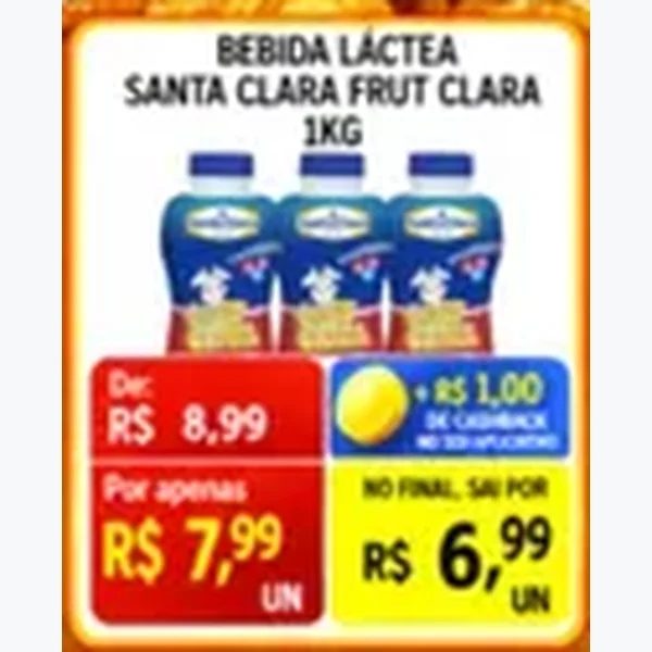 Bebida Láctea Frut Clara Santa Clara