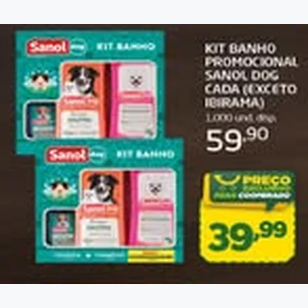 Kit Banho Promocional Sanol Dog