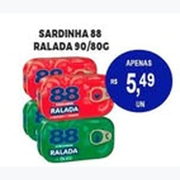 Recorte do encarte de Sardinha Ralada 88 90 g