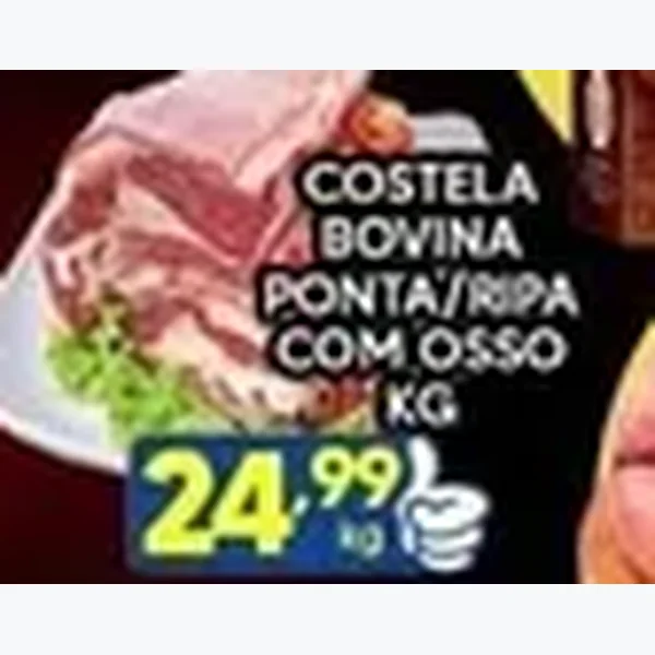 Costela Bovina Ponta/ripa com Osso