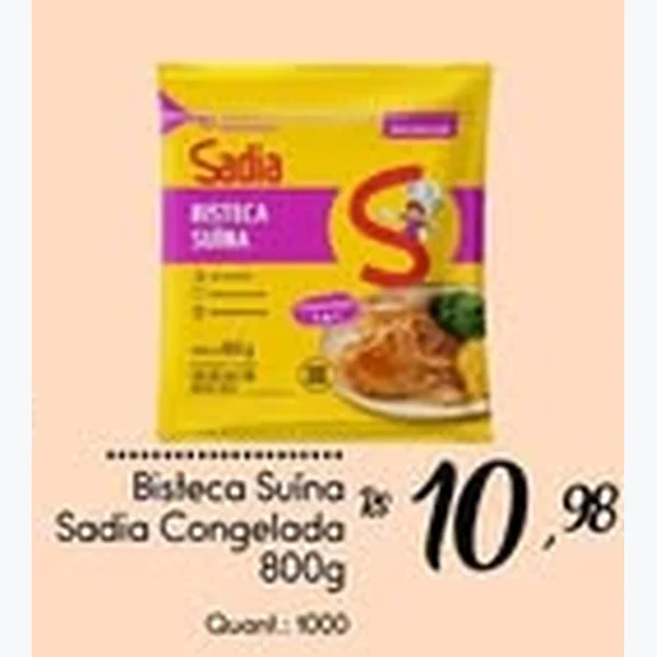 Bisteca Suína Congelada Sadia 800 g