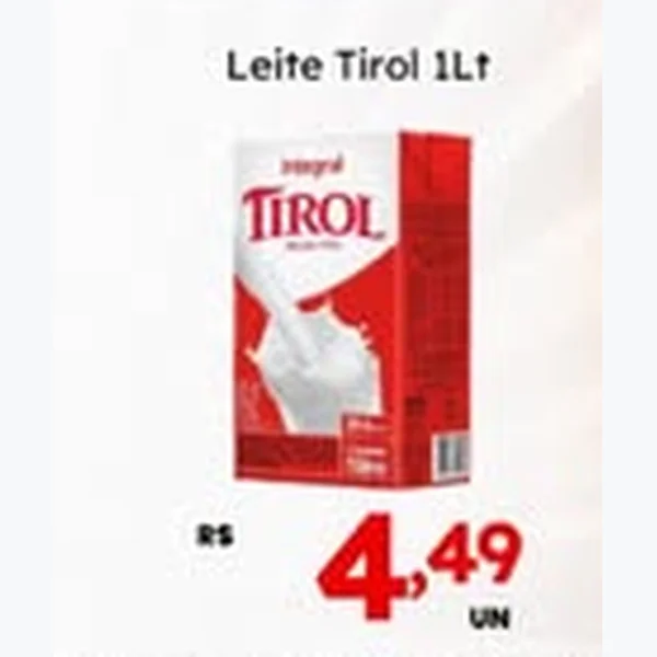 Recorte do encarte de Leite Tirol 1 L
