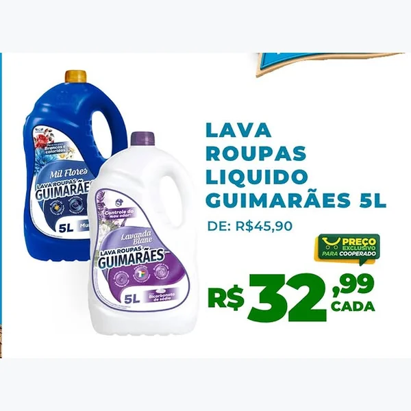 Lava Roupas Líquido Guimarães 5 L