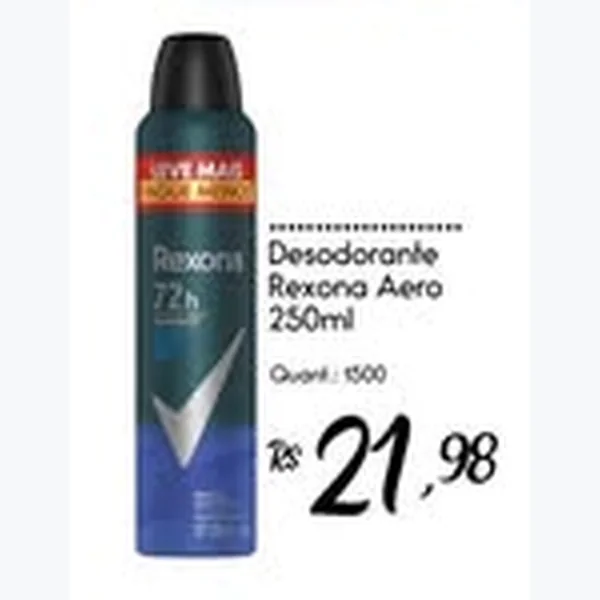 Recorte do encarte de Desodorante Aero Rexona 250 ml