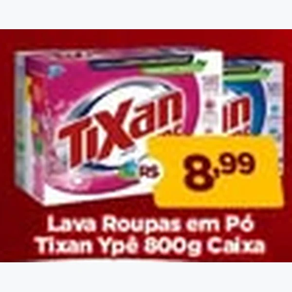 Lava Roupas em Pó Tixan Ypê 800 g
