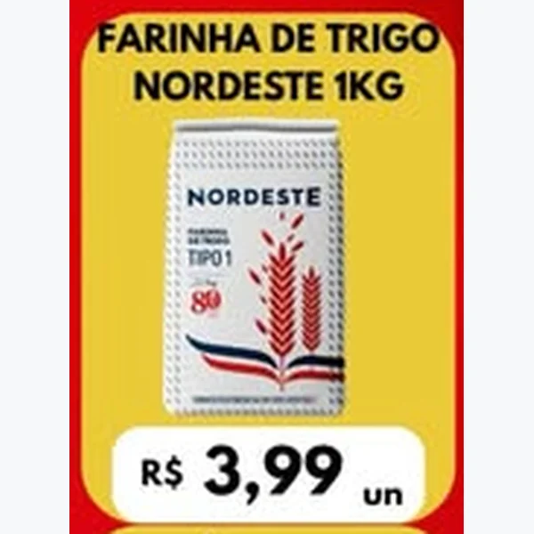 Farinha de Trigo Nordeste 1 kg