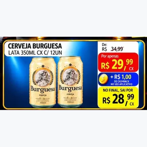 Cerveja Burguesa 12 un × 350 ml