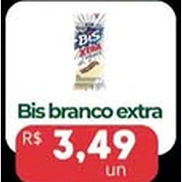 Recorte do encarte de Chocolate Extra Bis