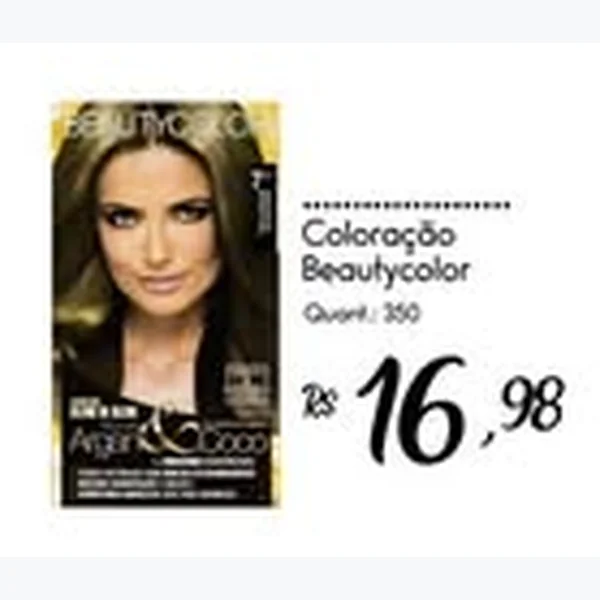 Recorte do encarte de Coloração Beautycolor