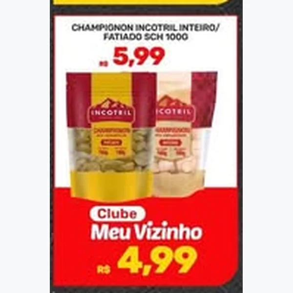 Champignon Inteiro Incotril 1000 g