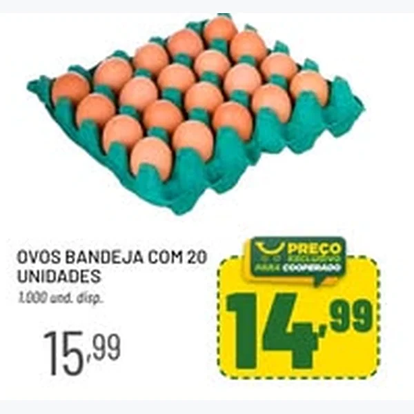 Ovos de galinha 20 un