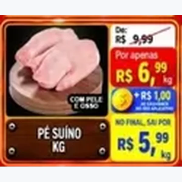 Recorte do encarte de Pé Suíno