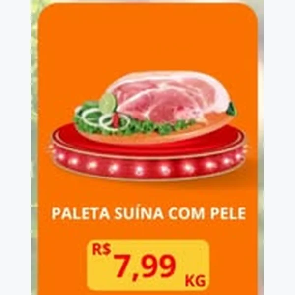 Recorte do encarte de Paleta Suína com Pele