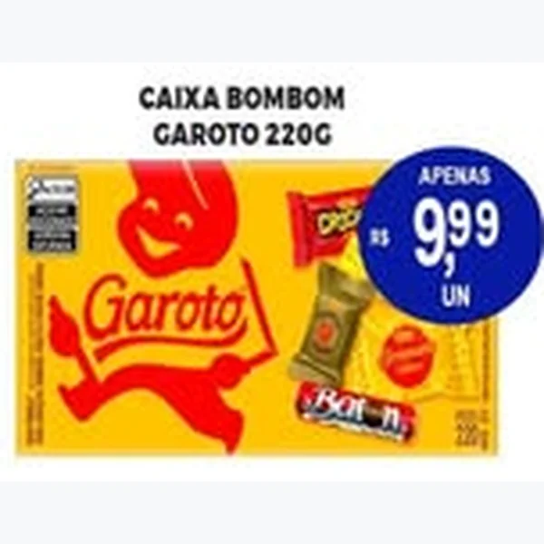 Caixa Bombom Garoto 220 g