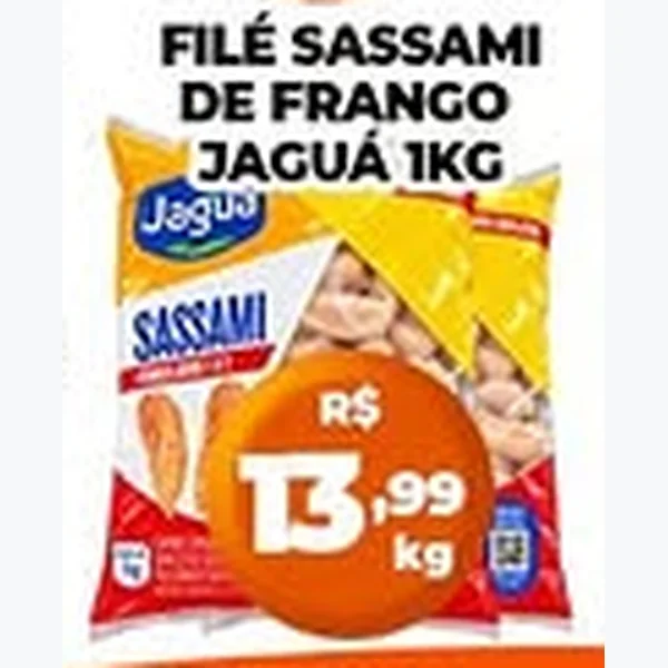 Filézinho Sassami de Frango Jaguá 1 kg