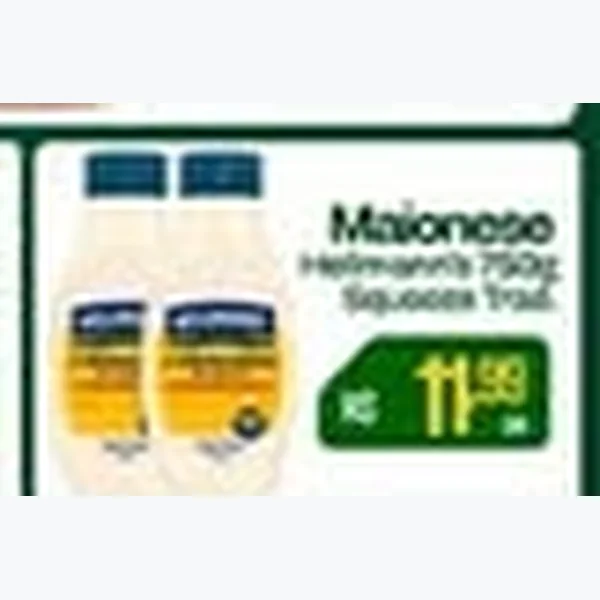 Recorte do encarte de Maionese 750 g