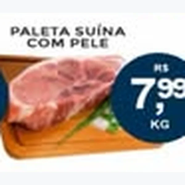 Recorte do encarte de Paleta Suína com Pele