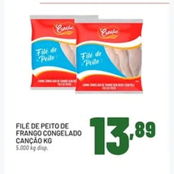 Filé de Peito de Frango Congelado Canção